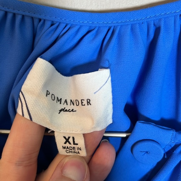 Pomander Place Palmetto Clarke Dress in Blue Size XL - Picture 4 of 5